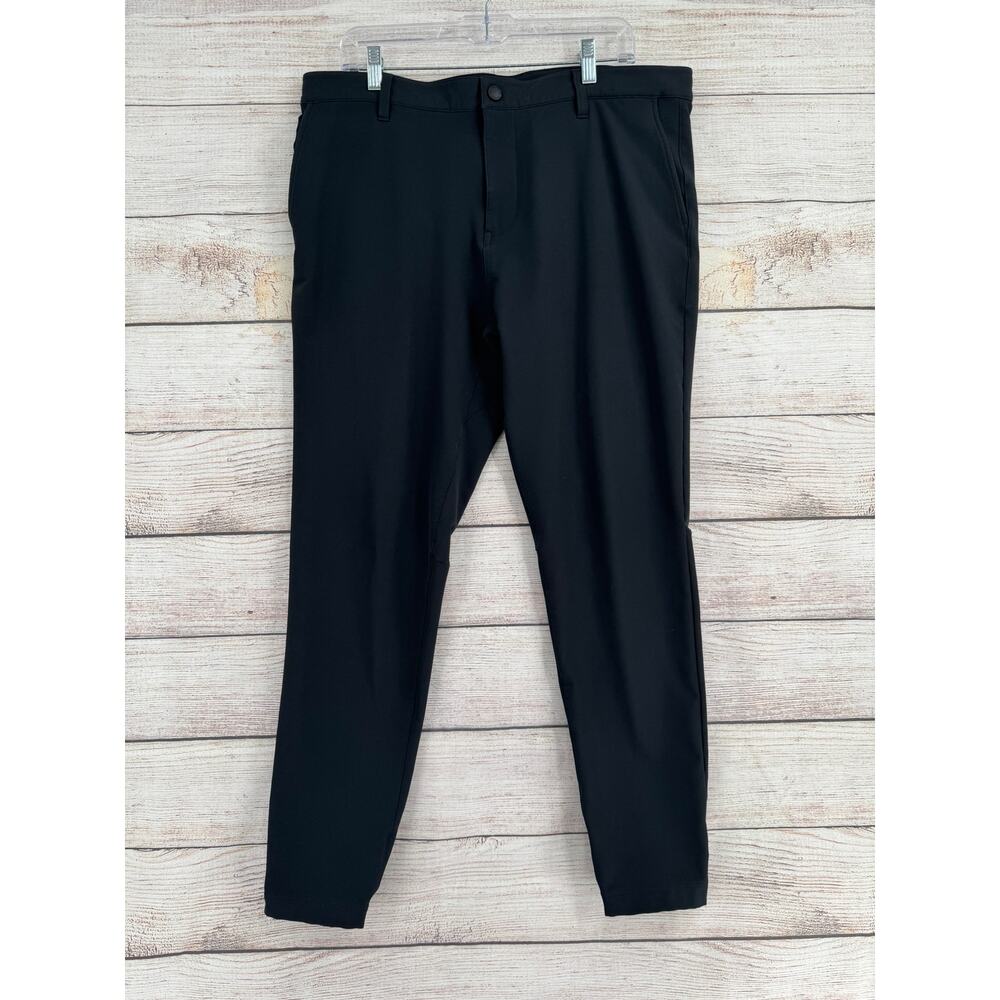 Rhone Commuter Slim Fit Pants Mens 35‎ Black Stretch Golf Flex Knit